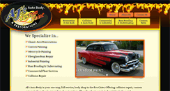 Desktop Screenshot of ajscustompaint.com